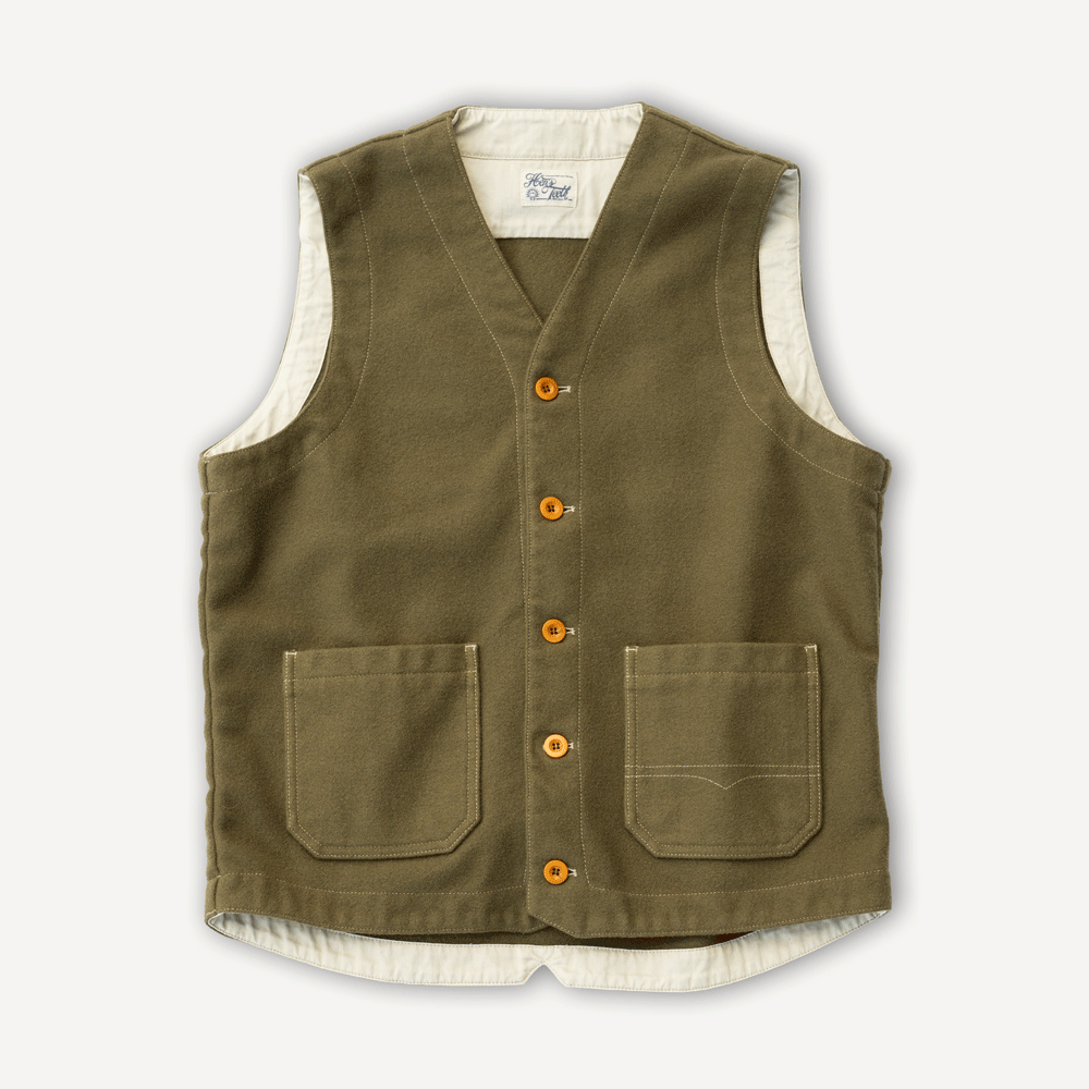 Wool Vest Green