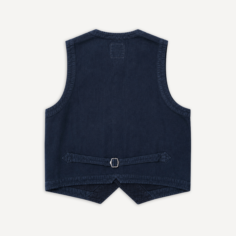 Herringbone Vest Blue