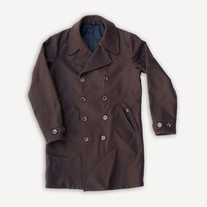 Double Breasted Coat Chocolate