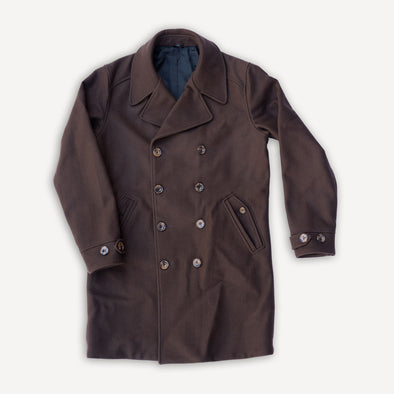 Double Breasted Coat Chocolate