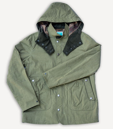 Pollux Mariner Light Hooded Rainjacket Army K1402