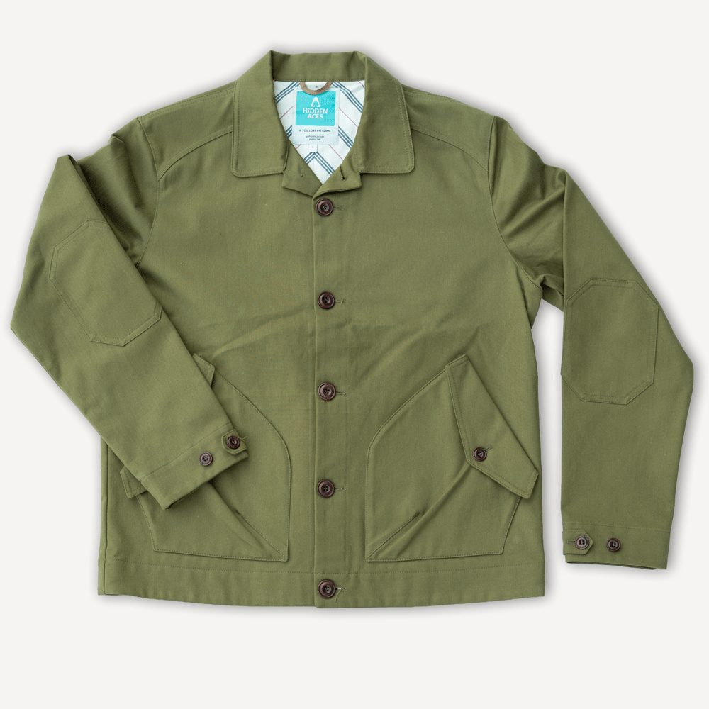K5707 Pollux '57 Herringbone Jacket Pea