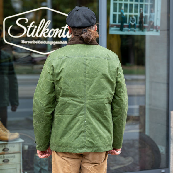 K6508 POLLUX RANGER Waxed Winter-Jacket Lime Green