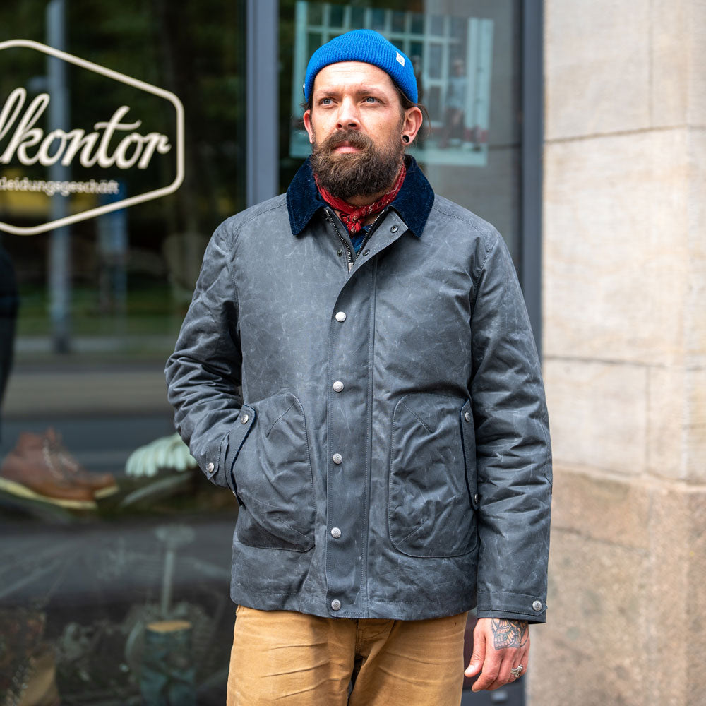 K6506 POLLUX RANGER Waxed Winter-Jacket Stone