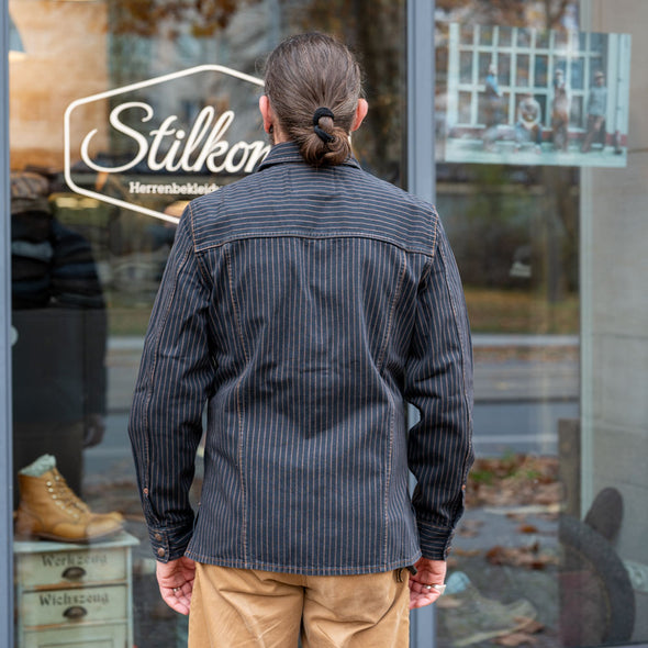 Copeland Jacket Sable Stripe Black/Brown