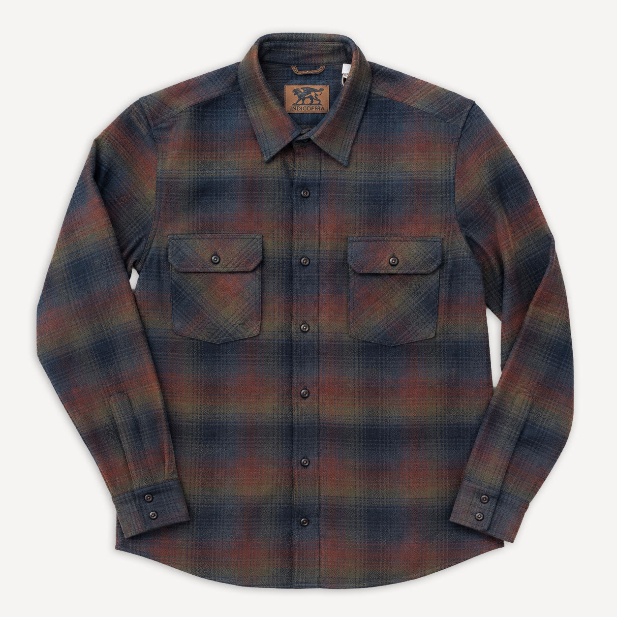 Bryson Shirt Flannel Check Brown/Green