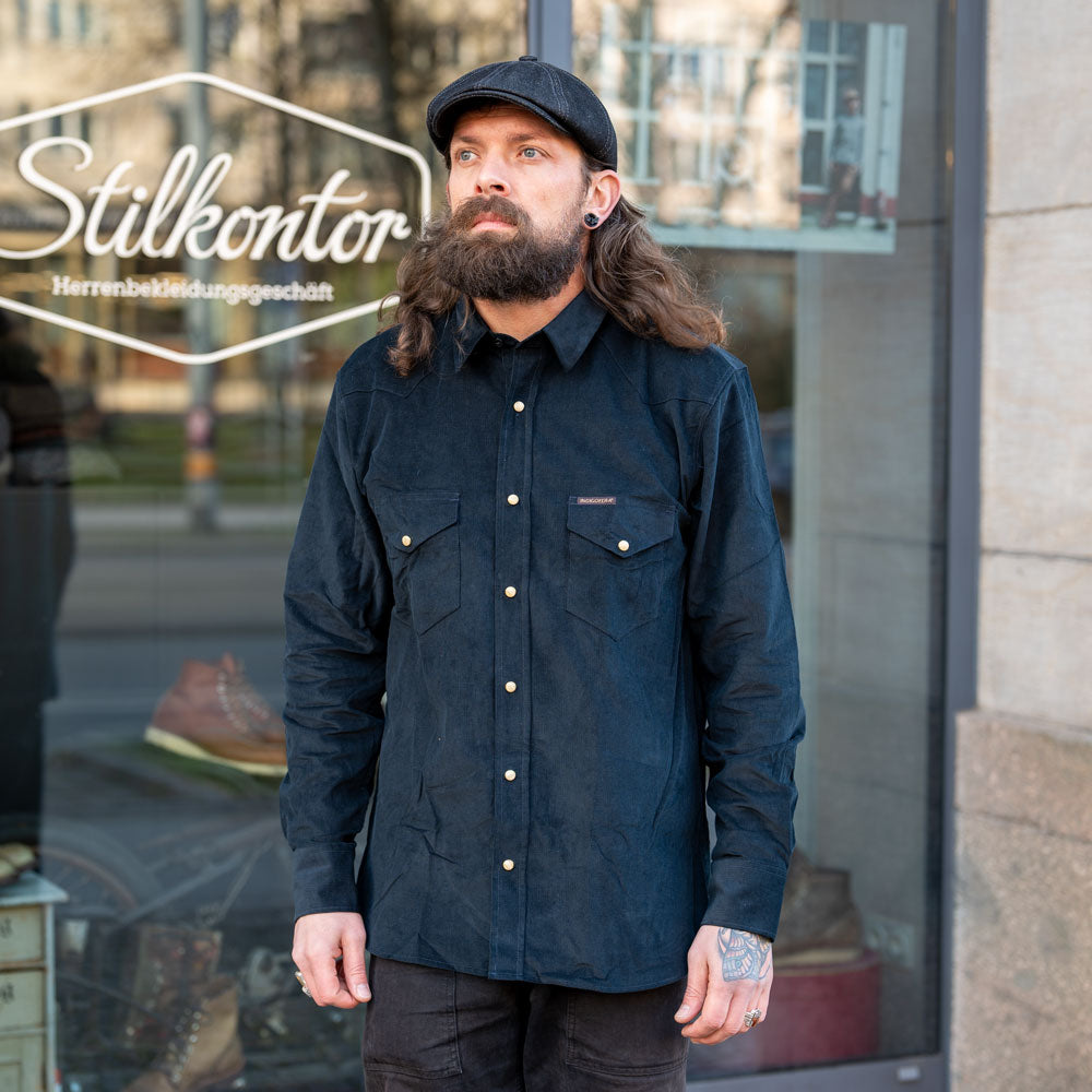Sideras Shirt Corduroy Navy