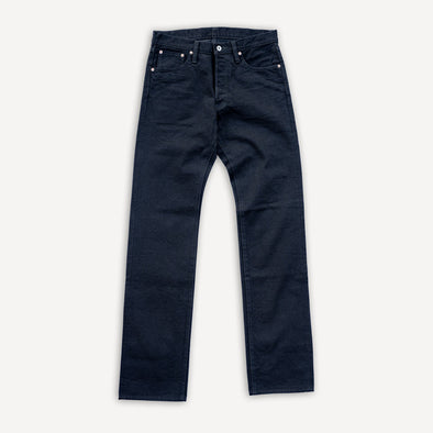 14oz Selvedge Denim Straight Cut Jeans Black/Black IH-634S-142BB