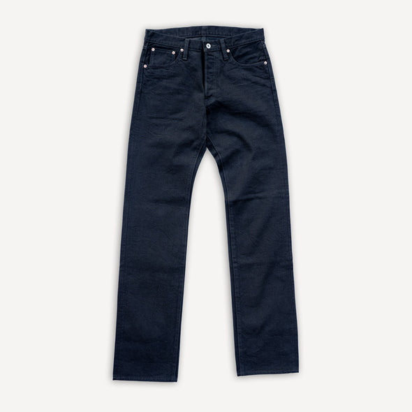14oz Selvedge Denim Straight Cut Jeans Black/Black IH-634S-142BB