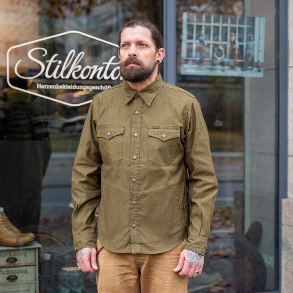 8oz Military Whipcord CPO Shirt IHSH-425 Oliv