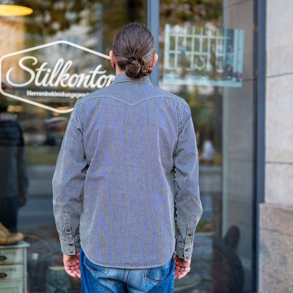 12oz Hickory Stripe CPO Shirt IHSH-421