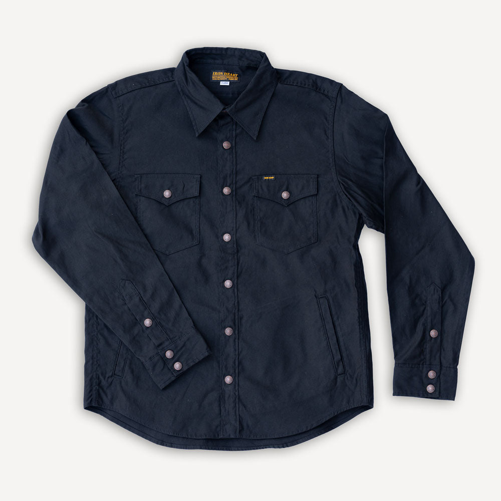 8oz Military Whipcord CPO Shirt IHSH-425 Black