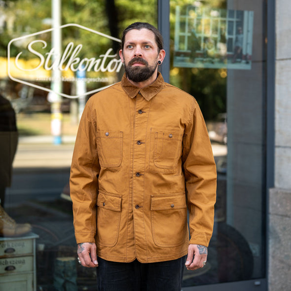 Organic Cotton Duck Chore Jacket IHJ-148 Brown