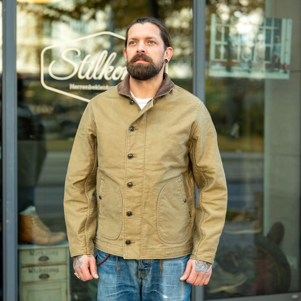 12oz Whipcord Lightweight N1 Deck Jacket IHM-48 Khaki