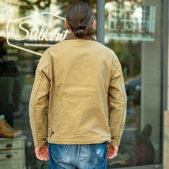 12oz Whipcord Lightweight N1 Deck Jacket IHM-48 Khaki