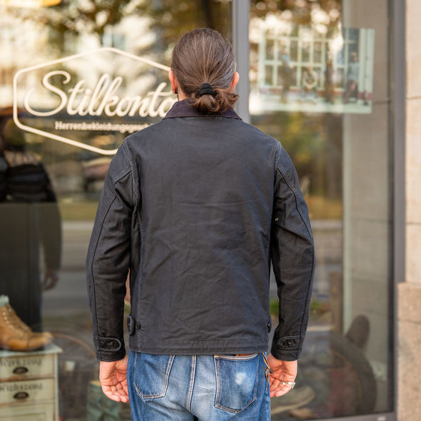 12oz Whipcord Lightweight N1 Deck Jacket IHM-48 Black