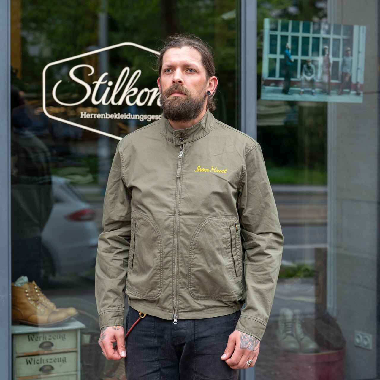 6.2oz Serge Drizzler Jacket Olive Drab IHJ-165-ODG