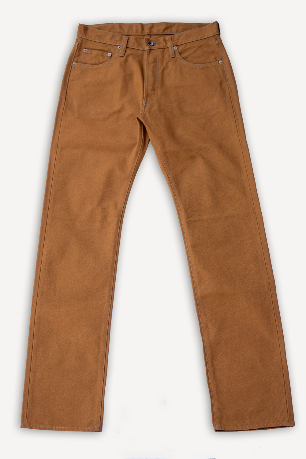 17oz Duck Straight Cut Jeans IH-634D Brown
