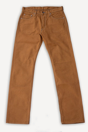 17oz Duck Straight Cut Jeans IH-634D Brown