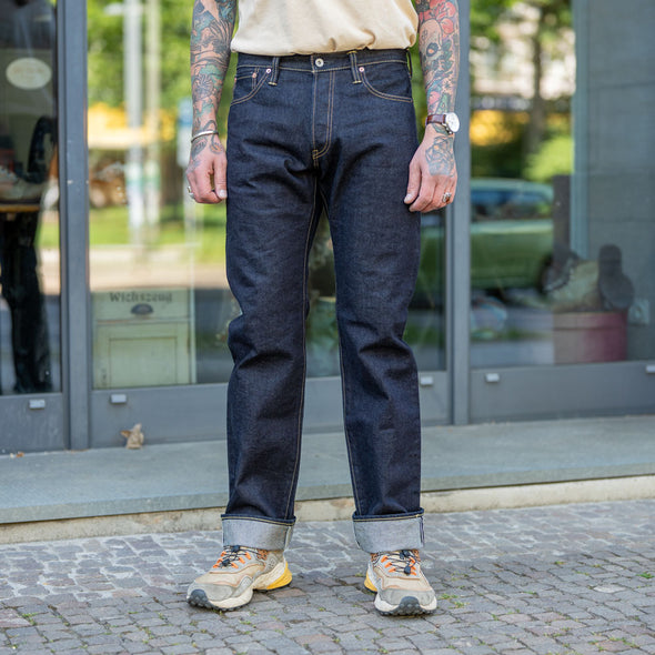 14oz Selvedge Denim Straight Cut Jeans IH-634S-142