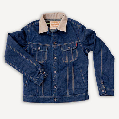 18oz Selvedge Denim Storm Rider Jacket IH-101J Indigo