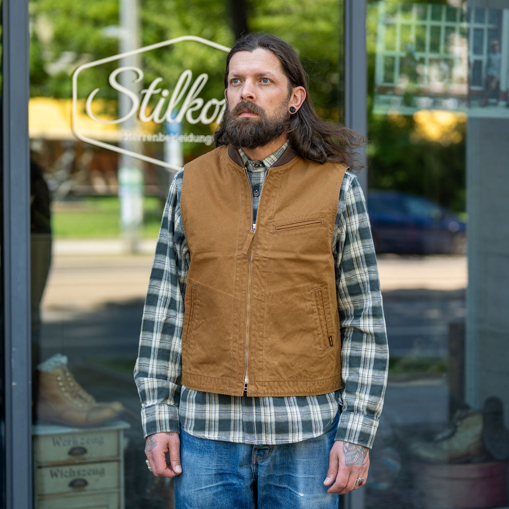 9oz. Canvas Work Vest IHV-49 Brown