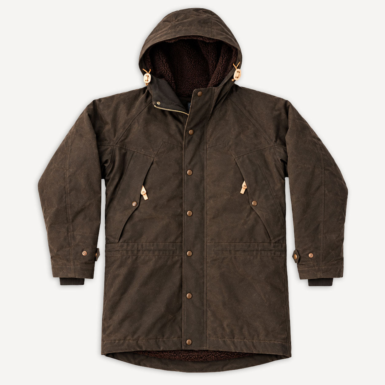 Long Mountain Jacket Waxed Chocolate