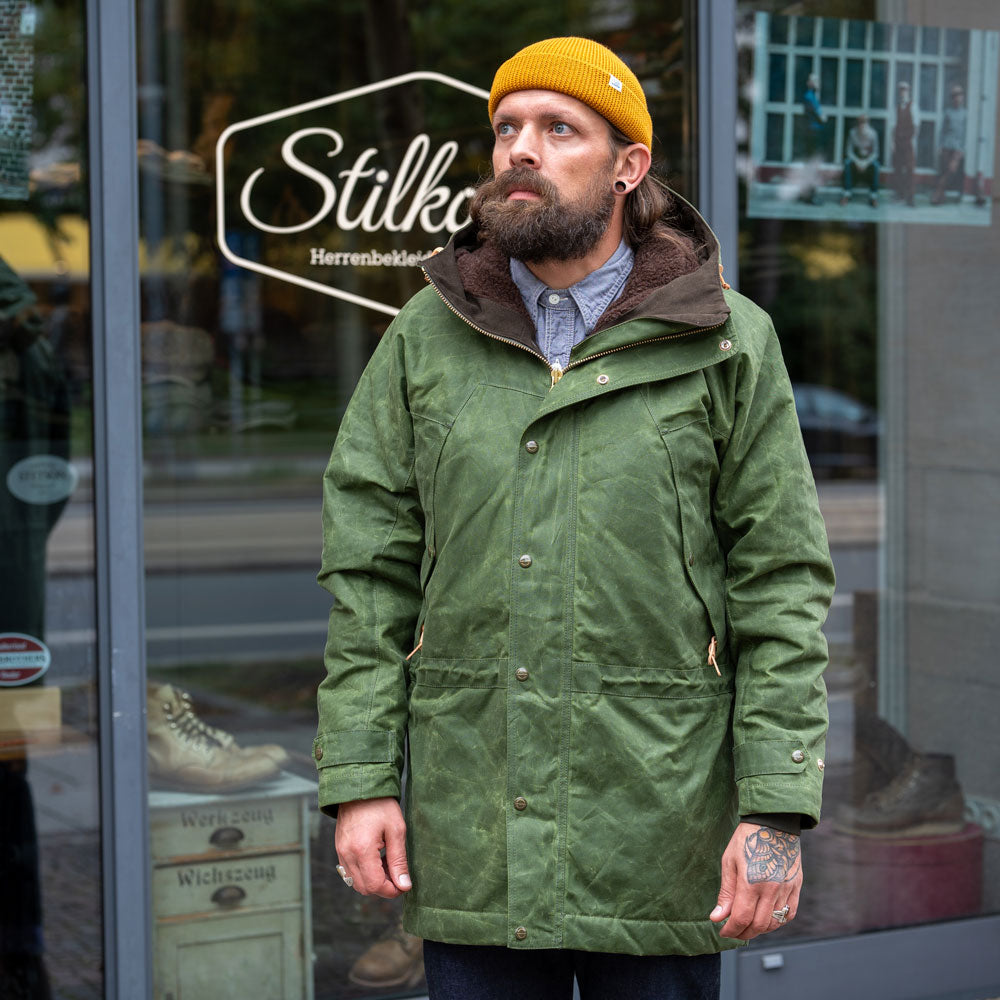 Long Mountain Jacket Waxed Green