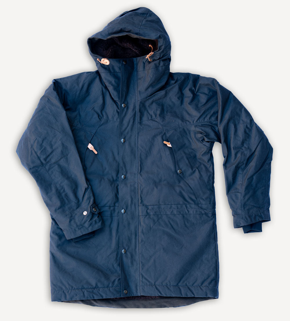 Long Mountain Jacket Waxed Navy