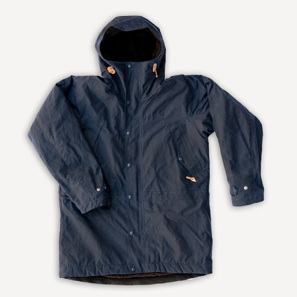 Long Mountain Jacket Waxed Black