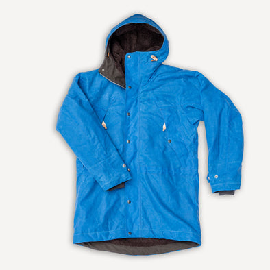 Long Mountain Jacket Waxed Mid Blue