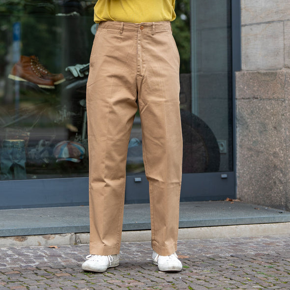 Chino Bio-Baumwolle Twill 300g Relaxed Fit Khaki CHINO01