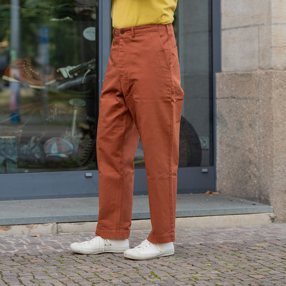 Chino Bio-Baumwolle Twill 300g Relaxed Fit Chestnut CHINO01