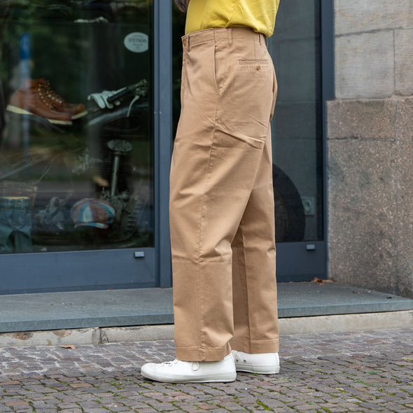 Chino Bio-Baumwolle Twill 300g Relaxed Fit Khaki CHINO01