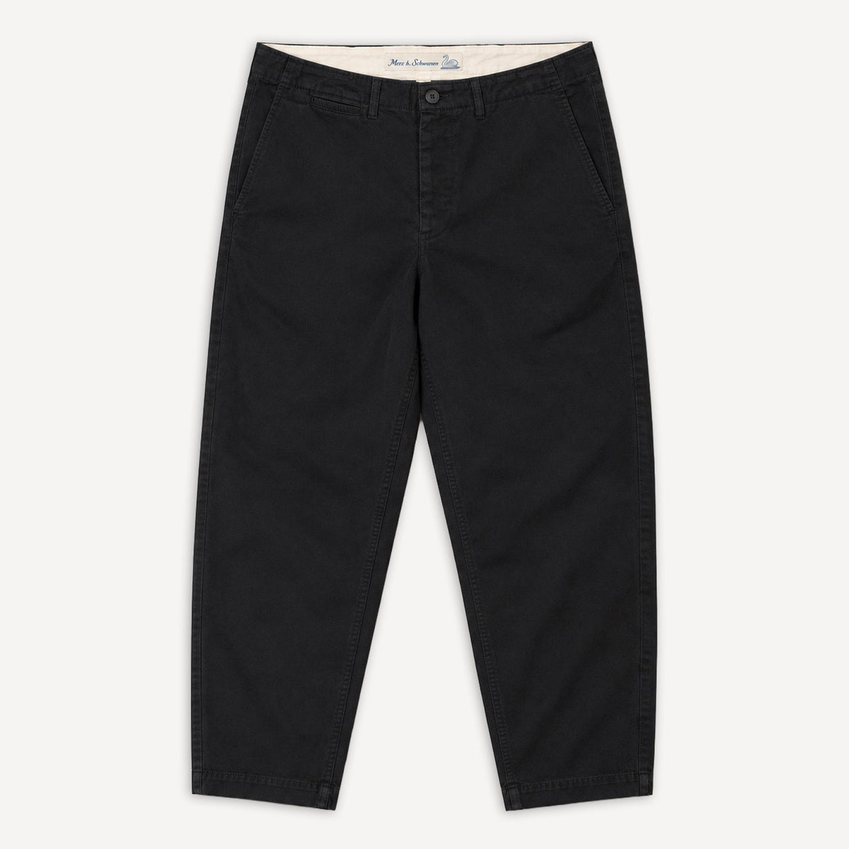 Chino Bio-Baumwolle Twill 300g Relaxed Fit Deep Black CHINO01
