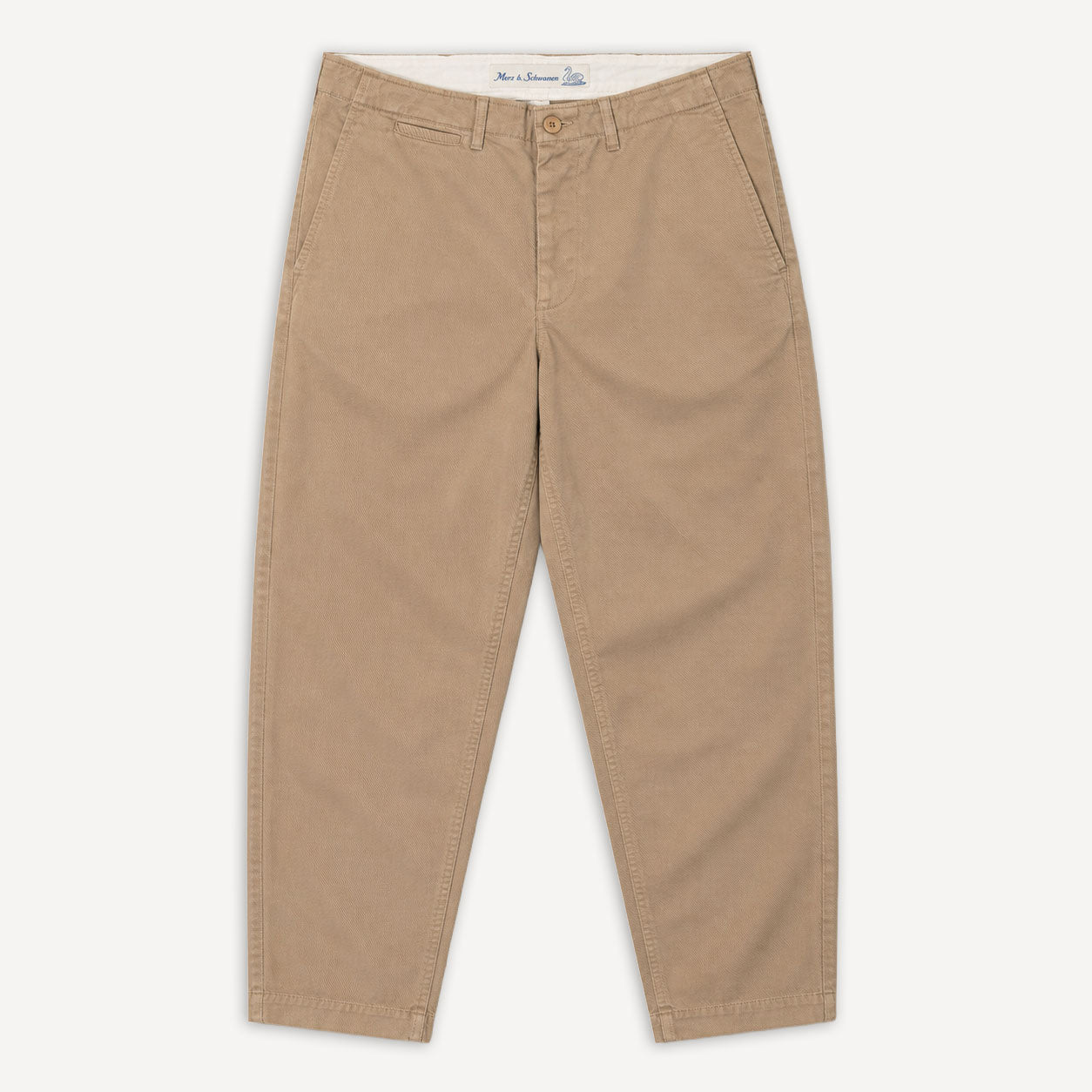 Chino Bio-Baumwolle Twill 300g Relaxed Fit Khaki CHINO01