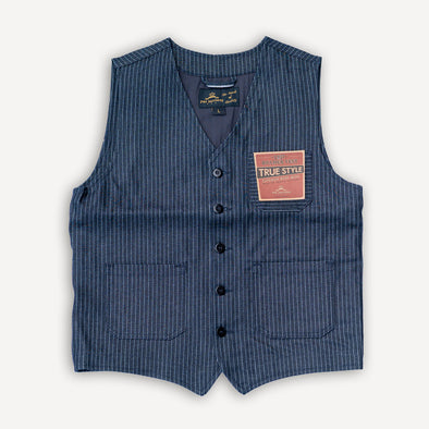 1937 Roamer Vest blue wabash