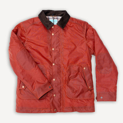 POLLUX RANGER Waxed Winter-Jacket Brick Red