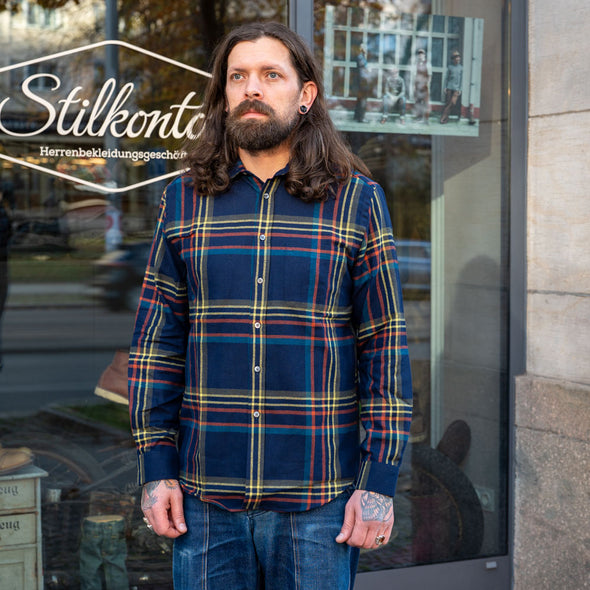 Flannelshirt Fontana Blue