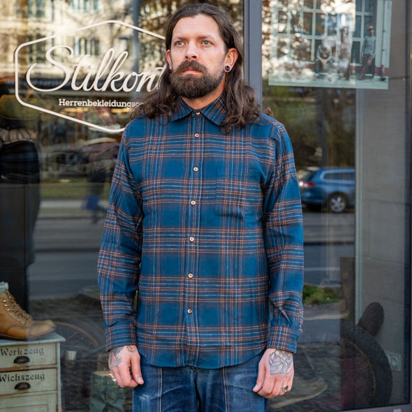 Flannelshirt Bossa Blue