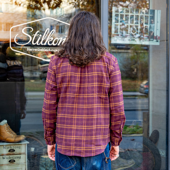 Flannelshirt Stringer Bordeaux