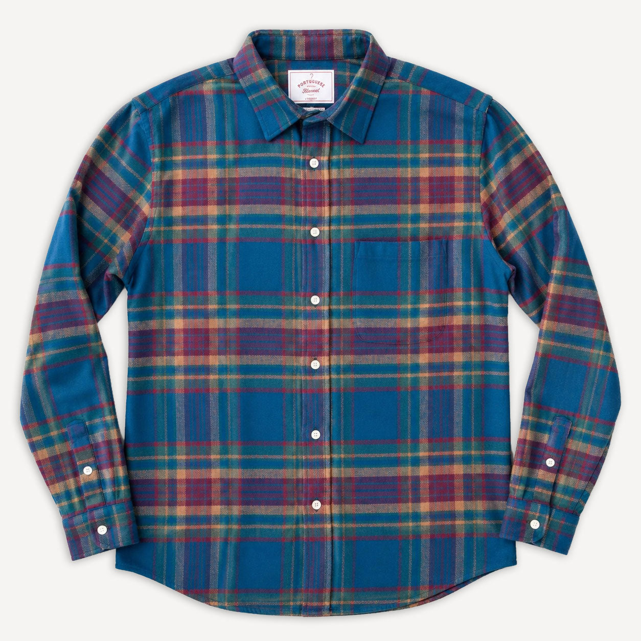 Flannelshirt Glen Blue Green