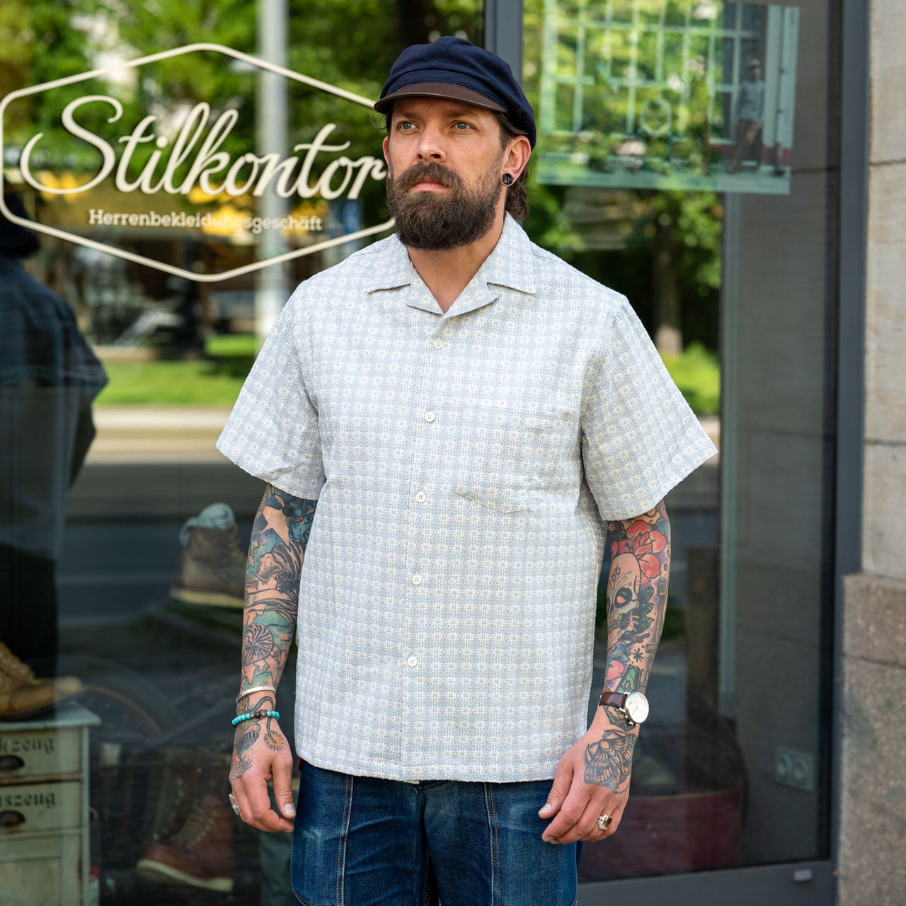 Shirt Shortsleeve Polen Blue