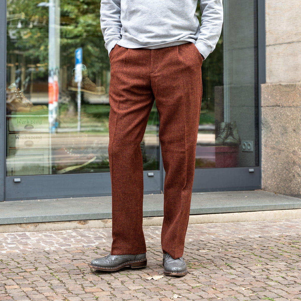 Single Pleat Trousers Terroir