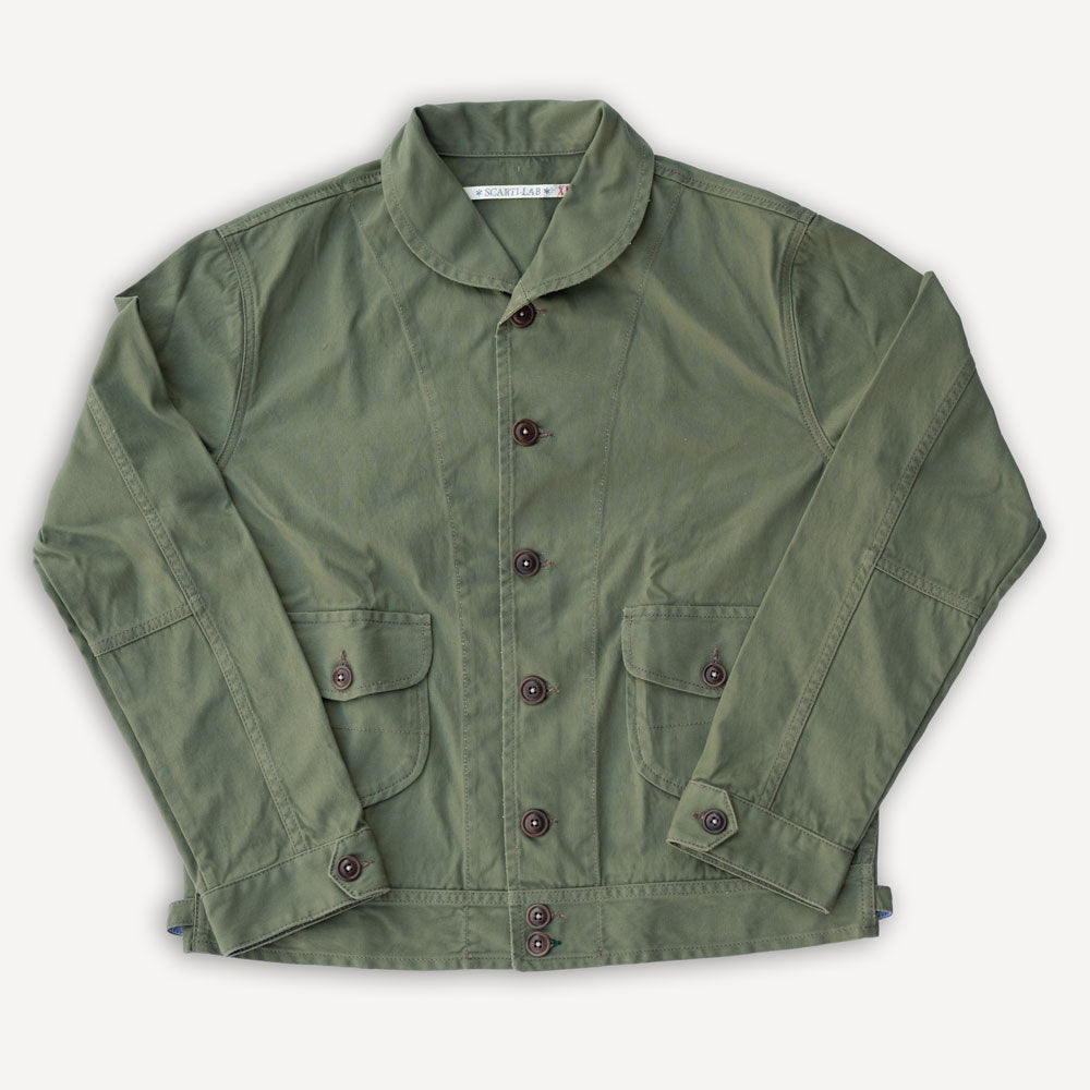 Cotton Canvas Jacket Green