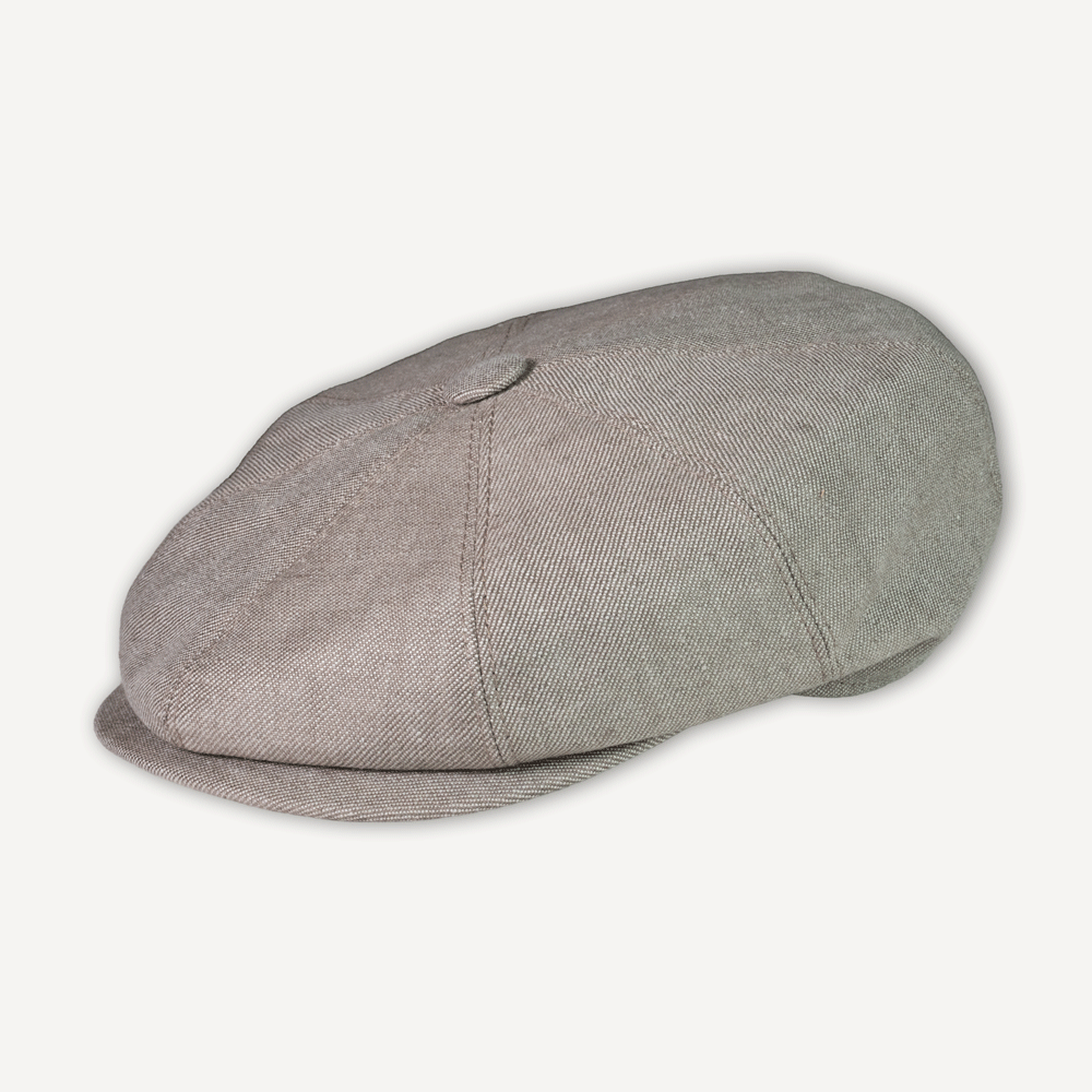 Schiebermütze Bio-Leinen Beige