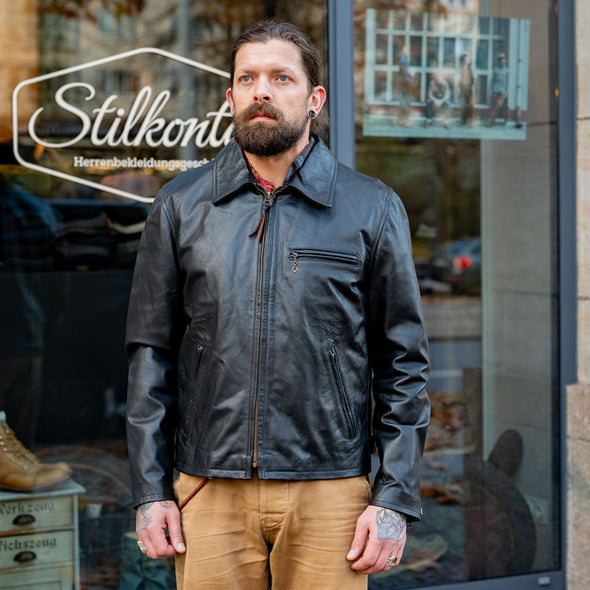 “Varenne” Leather Jacket Black