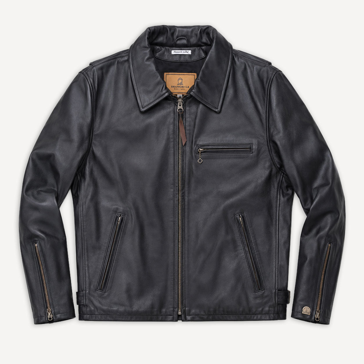 “Varenne” Leather Jacket Black