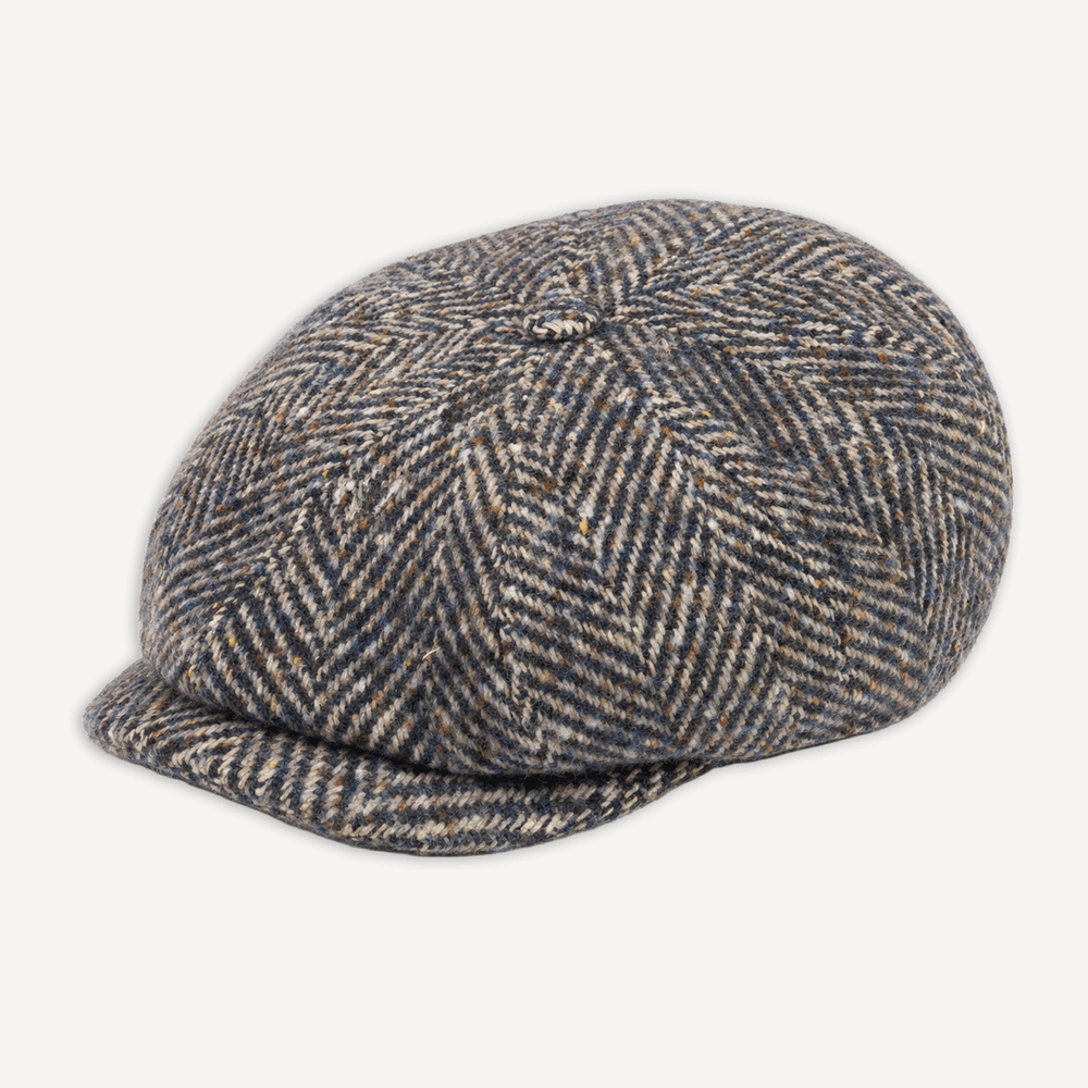 Hatteras Classic Herringbone Wool Schirmmütze Blue/Grey