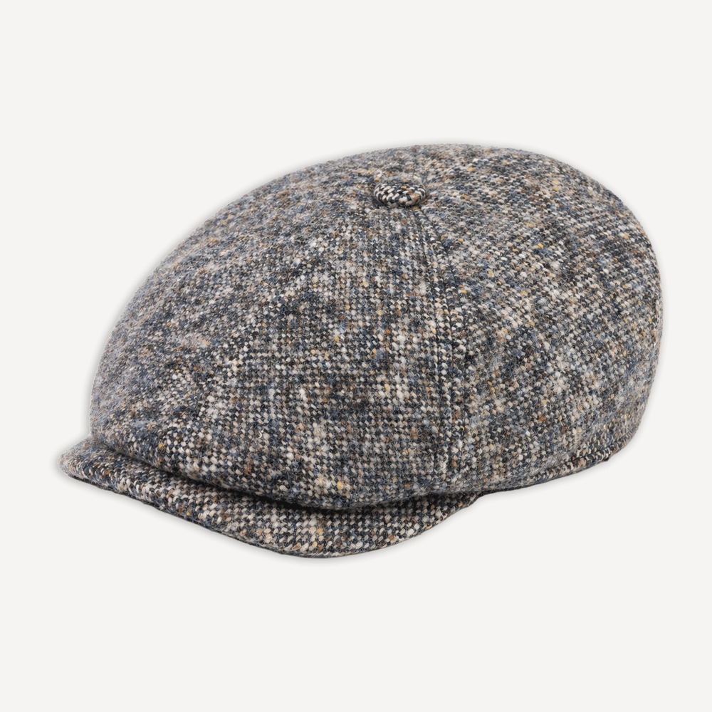 6-Panel Cap Donegal Wool Schirmmütze Blue/Grey
